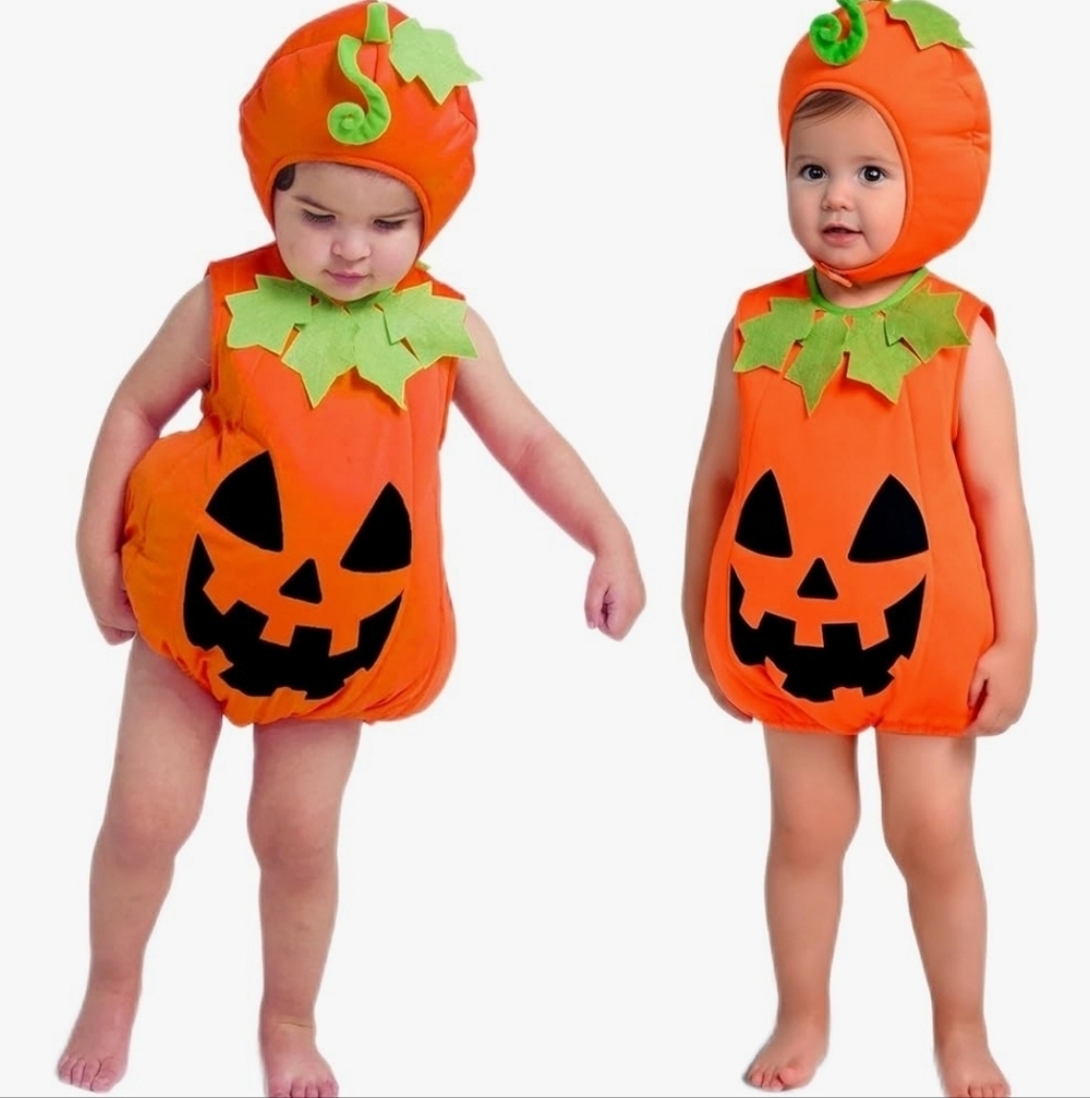 Spooktacular Creations Baby Pumpkin Halloween Costume Size 6-12 12-18 Months New